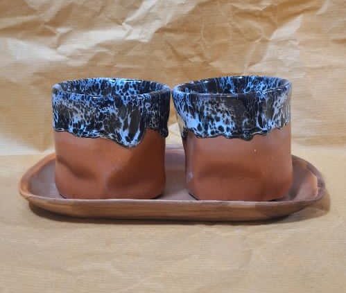 ماگ طرح گل رس