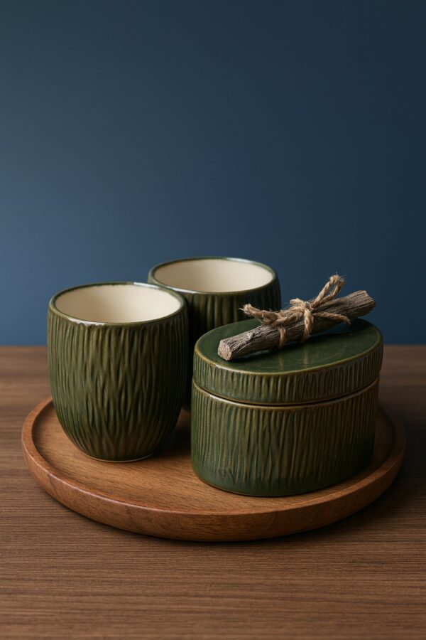 ماگ و قندان دو نقره