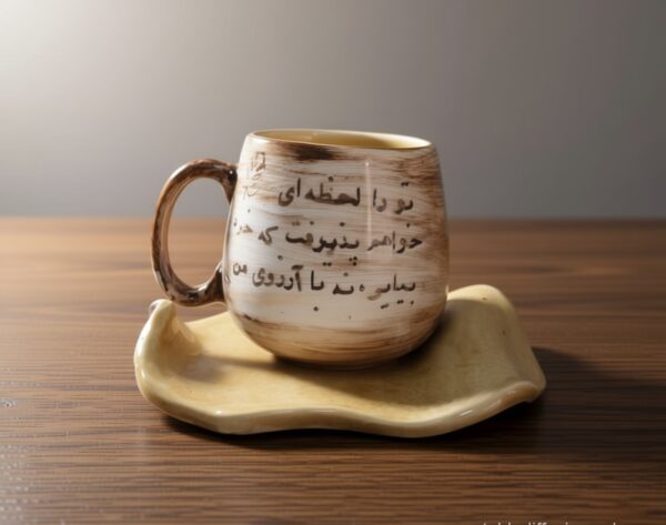 ماگ نوشته شده